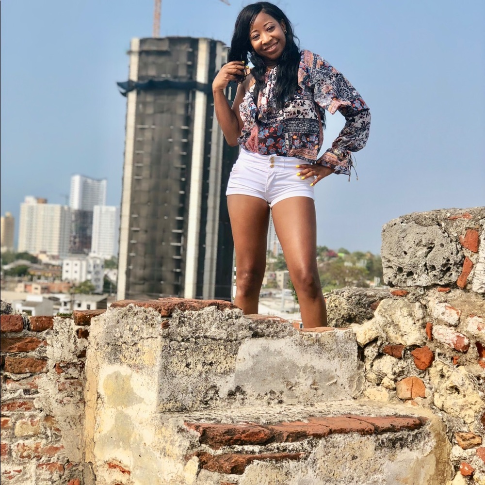 Devlin Madora Patchwork One Shoulder Blouse - image 7